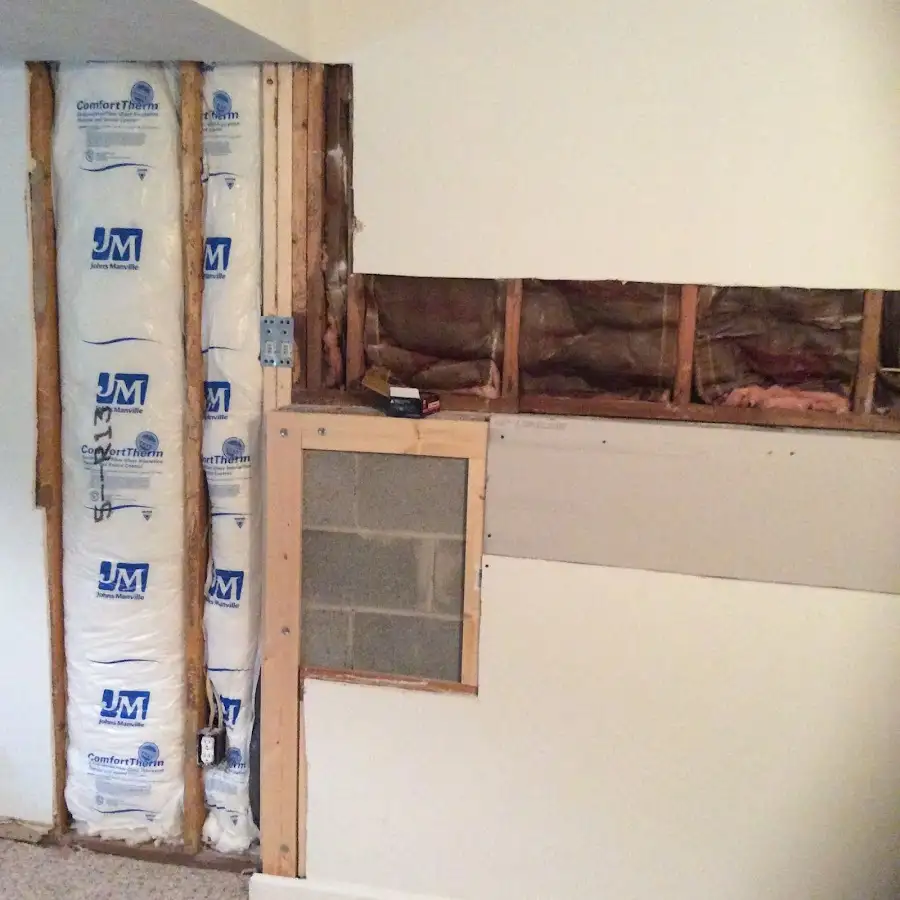 Wall insulation replacement during Structural Drying in Huntington